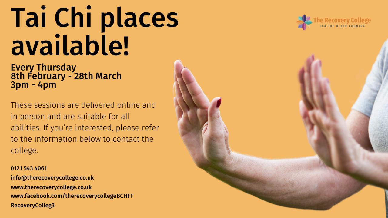 Tai Chi places available