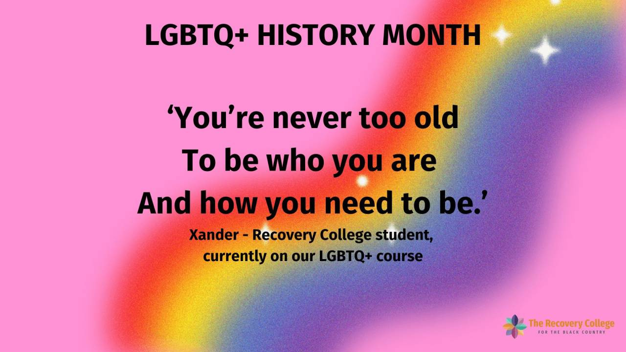 Xander celebrates LGBTQ+ History Month