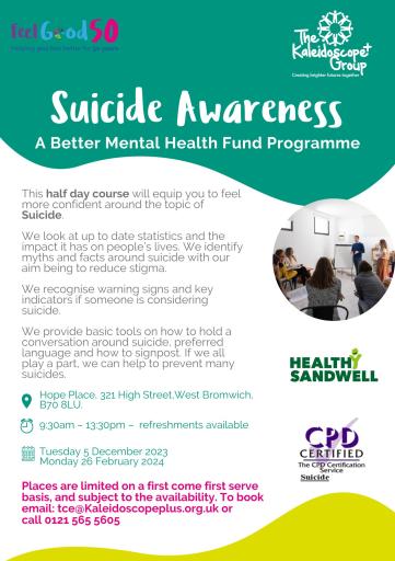 Suicide Awareness course
