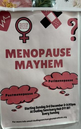 Menopause Mayhem Support Group Dudley