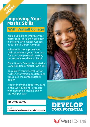 Maths Sessions at Walsall College Pleck Library Campus