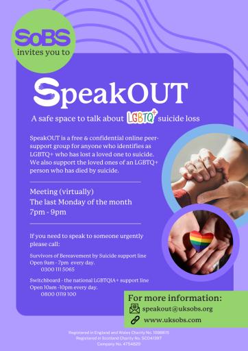 SpeakOUT LGBTQ+ Support Group